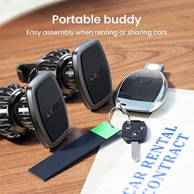 LISEN 2 Pack Magnet for Phone Car Mount Magnetic Phone Holder for Your Car Vent 6 Military Magnets Vent Cell Phone Holder Mount for Car Plate Fit All iPhone 16/15/14/13 Pro Max Plus Samsung S25 - Image 8