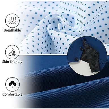 WESIDOM Toddler Boy Clothes Suits Gentleman Wedding Outfits Dress Bowtie Shirt+Vest+Boutonniere+Suspender Pants Sets(Navy Blue+5-6T) - Image 4