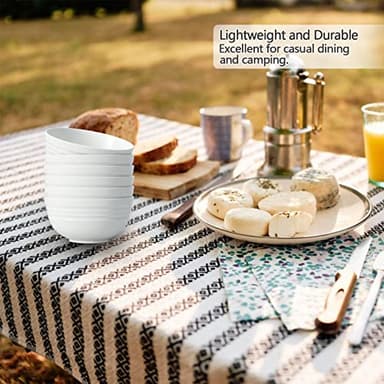 【NOT CERAMIC】Unbreakable Cereal Bowls, 25 OZ Wheat Straw Bowls Microwave and Dishwasher Safe BPA-Free Eco-Friendly Bowl Beige Color for Cereal, Serving ,Soup, Oatmeal, Pasta and Salad（Set Of 6） - Image 8