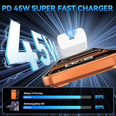 iPhone 17 16 Pro Max Charger Fast Charging, 45W Super Fast USB C iPhone 17 Pro Max Charger Block with 10FT Cable Cord for iPhone 17 16 15 Pro Max/17 16 15 Pro/17 16 15/Air, 16 15 Plus, Android Phone - Image 2