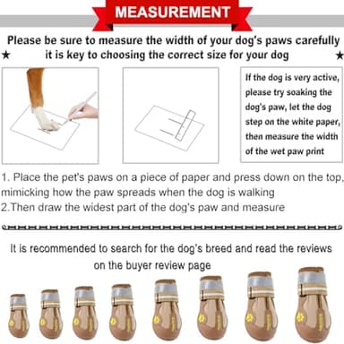 QUMY Dog Shoes for Large Dogs, Medium Dog Boots & Paw Protectors for Winter Snowy Day, Summer Hot Pavement, Water-Resistant in Rainy Weather, Outdoor Walking, Indoor Hardfloors Skid-Resistant Sole - Image 2