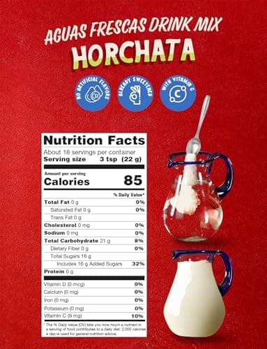 Klass Aguas Frescas | Drink Mix | Horchata | Flavors From Natural Sources, No Artificial Flavors, With Vitamin C (Makes 7 to 9 Quarts) 14.1 Oz Family Pack (4-Pack) - Image 2
