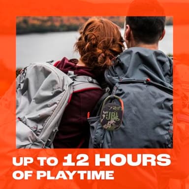 JBL Clip 5 - Ultra-Portable, Waterproof & Dustproof Bluetooth Speaker, Big Pro Sound with Punchy bass, Integrated Carabiner, Up to 12 Hours of Play, Made in Part with Recycled Materials (Squad) - Image 3