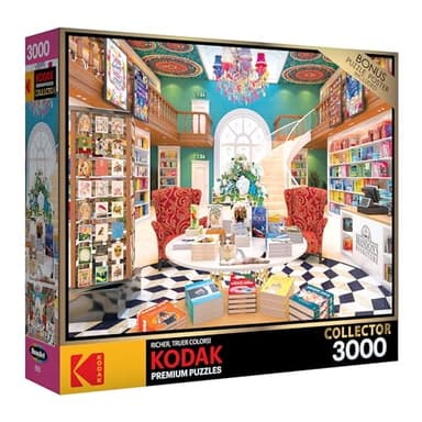 RoseArt - Kodak Premium - Brandon's Bookstore - 3000 Piece Jigsaw Puzzle for Adults - Image 2