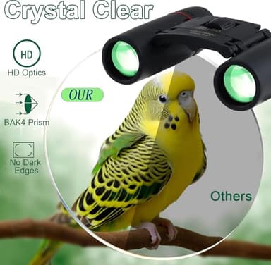 Uonol Small Compact Binoculars for Adults and Kids,30x60 Mini Binoculars BAK4 Prism Waterproof Lightweight Foldable Easy Focus for Bird Watching,Hunting,Concerts,Hiking - Image 9