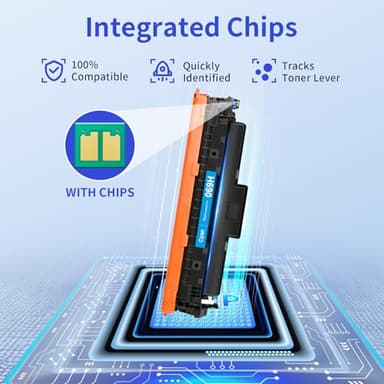 myCartridge 069H Toner Cartridge Set Compatible Replacement for Canon 069 069H Toner Works for Canon Color imageCLASS MF753Cdw MF751Cdw LBP674Cdw Printer, 069 069H Toner Cartridge 4-Pack B/C/M/Y - Image 6