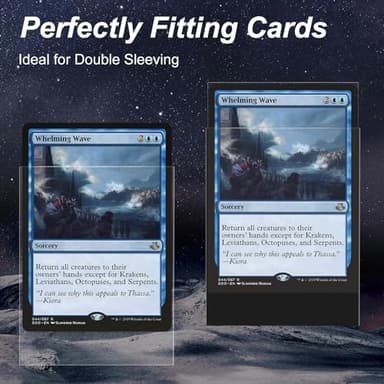 600 Pack Card Sleeves, Perfect Fit Inner Sleeves Ideal for Double-Sleeving, Trading Card Sleeve Compatible with MTG, TCG, Gaming Cards - Image 2