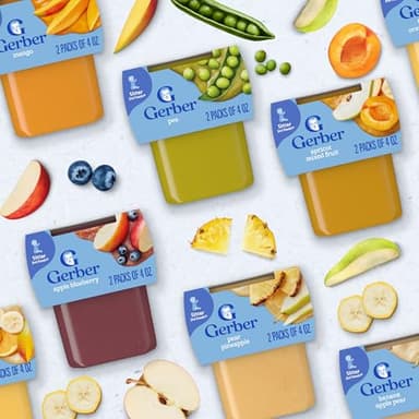 Gerber 2nd Foods, Pear, Zucchini & Corn Pureed Baby Food, 4 Ounce (Pack of 16) - Image 7