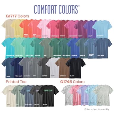 Comfort Colors Adult Heavyweight Short Sleeve Tee, Style G1717/G1745, Granite (2-Pack), Large - Image 4