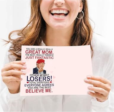BETHEGIFT Funny Card for Mom from Daughter, Son, Kids on Mothers Day - Heartfelt Message to Mother, Perfect for Birthday, Mother's Day, Humorous Mom Greeting Cards, Premium Quality - Image 4