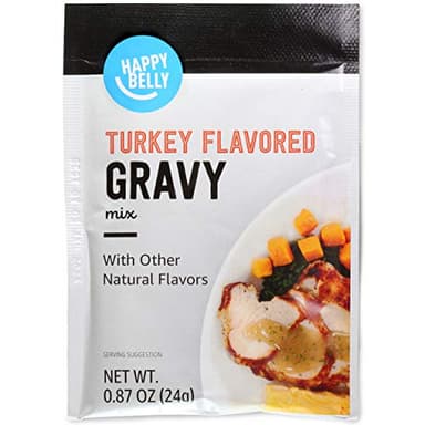 Amazon Brand - Happy Belly Turkey Flavored Gravy Mix, 0.87 ounce each, 12 Count (Pack of 1) - Image 3