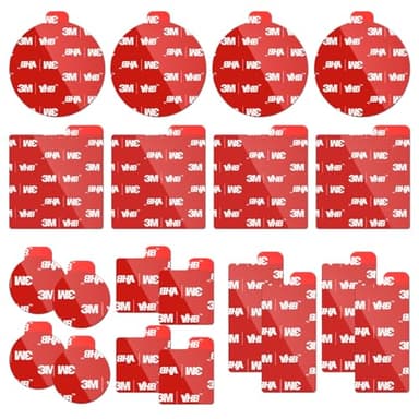 3M Double Sided Tape Heavy Duty, 20PCS VHB 5952 Adhesive Pads - 1 in & 2 in Squares and Dots, 1x2 in Rectangles, Strong Hold Mounting Tape for Crafts, Photos, Home & Office Use - Image 1