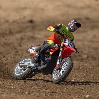 Losi RC Motorcycle Promoto-MX 1/4 Motorcycle Ready-to-Run Battery and Charger Not Included FXR LOS06000T1 Red - Image 8