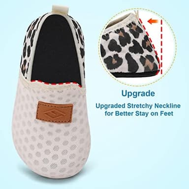 Lefflow Toddler Water Shoes Kids Quick Dry Beach Swim Socks Shoes Baby Non Slip House Slippers - Image 4