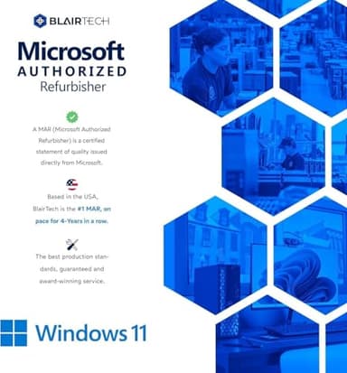 HP Windows 11 Desktop Computer | 16GB RAM + 500GB SSD | Intel i5 | 16GB RAM + 500GB SSD | 24" LCD | WiFi 6 AX200 + BT | RGB Keyboard/Mouse + Speakers | Webcam | Home or Office PC (Renewed) - Image 7