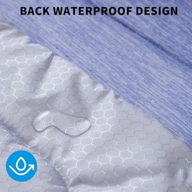 MARUNDA Dog Cooling Mat, 36" x 24" Thicken Waterproof Cooling Mat for Extra Large Dog, Q-MAX>0.5 Ice Cool Fabric-Cool on Contact，Easy Washable Pet Pad in Summer (36" x 24" (L-Crate), Blue) - Image 2