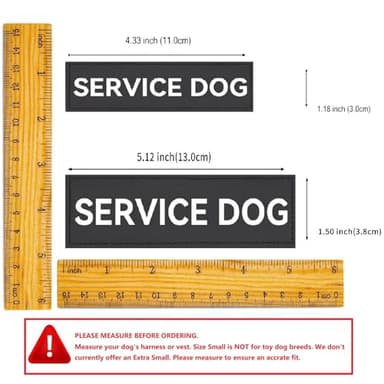 Service Dog Patch 8 Pcs, Do Not Pet, Best Friend, in Training, Emotional Support Patch, (Large-1.50 x 5.12) - Image 5