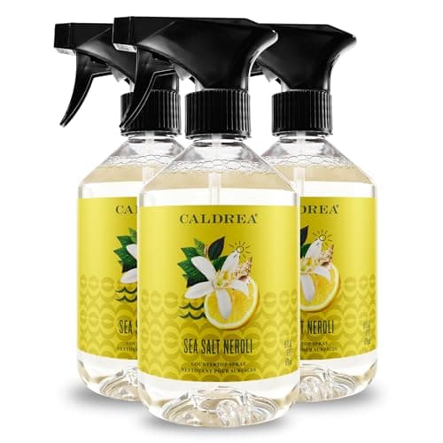 Caldrea Multi-surface Countertop Spray Cleaner, Made with Vegetable Protein Extract, Sea Salt Neroli Scent, 16 oz, 3 Pack - Image 1