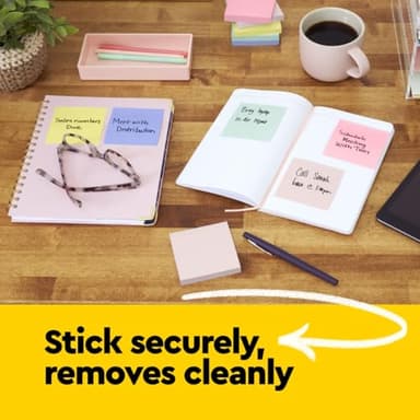 Post-it Notes, 3 in x 3 in, 18 Sticky Notes Pads, 100 Sheets per Pad, The Iconic Canary Yellow Note, School Supplies and Oﬃce Products - Image 10