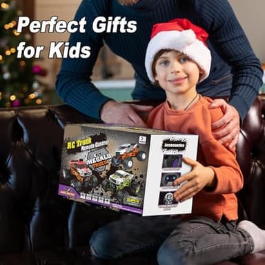 Scientoy Remote Control Car, 20KM/H Monster Truck Toys for Ages 5-7, 1:16 Scale All Terrain RC Cars for Boys & Girls Age 4-7, 2.4Ghz Off Road RC Truck, Christmas Birthday Gift for Kids - Image 8