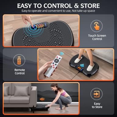 PBYRD Vibration Plate Exercise Machine, Lymphatic Drainage Machine for Weight Loss, Full Body Workout Vibrate Fitness Platform, Helps Toning Shaping Wellness Home Gyms Workout - Max User Weight 330lbs - Image 6