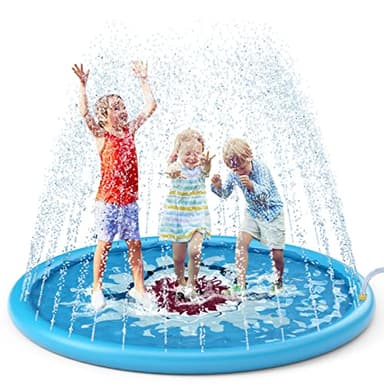 Jasonwell Splash Pad Sprinkler/ Play Mat for Kids, Outdoor Water Toys Inflatable for Baby Toddler Boys Girls Children Age 18+ Months ,Outside Backyard Dog Pool - Image 1