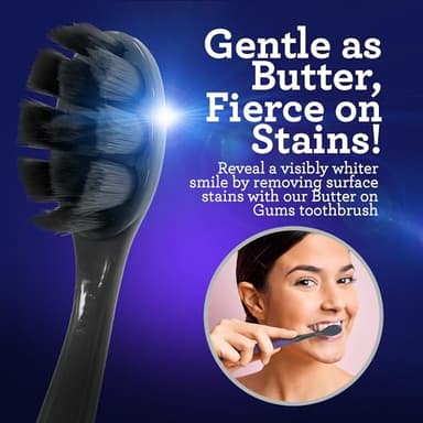 GuruNanda Butter on Gums Charcoal Toothbrush - 8000+ SoftexTM Bristles for Sensitive Teeth & Gums, Aids in Teeth Whitening, Extra Soft (6 Count) - Image 6