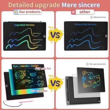 16 inch LCD Writing Tablet for Kids Adults,Colorful Drawing Pad Doodle Board School Supplies Christmas Gifts Toys for Girls Boys 3 4 5 6 7 8 Year Old Girl Boy Birthday Gift Ideas (Blue) - Image 4