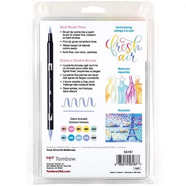 Tombow 56187 Dual Brush Pen Art Markers, Pastel, 10-Pack. Blendable, Brush and Fine Tip Markers - Image 10