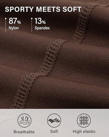 Stelle Capri Leggings for Women, Yoga Capris with Pockets High Waisted Legging for Gym Workout(Coffee,L) - Image 3