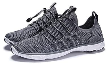 DLGJPA Men's Quick Drying Water Shoes for Beach or Water Sports Lightweight Slip On Walking Shoes Darkgray 8 - Image 7