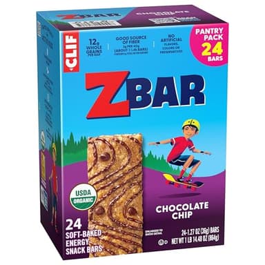 Zbar - Chocolate Chip - Soft-Baked Energy Snack Bars - Non-GMO - 12g Whole Grains - USDA Organic Granola Bars (24 Pack) - Image 12