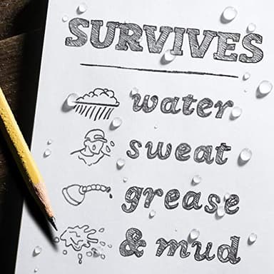 Rite in the Rain Weatherproof Hard Cover Notebook, 8.75" x 11.25", Yellow Cover, Universal Pattern (No. 370F-MX) - Image 8
