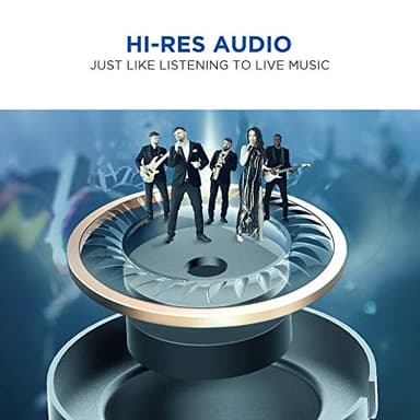 1MORE Triple Driver In-Ear Earphones Hi-Res Headphones with High Resolution, Bass Driven Sound, MEMS Mic, In-Line Remote, High Fidelity for Smartphones/PC/Tablet - Gold - Image 3