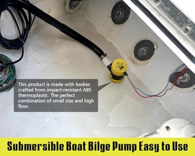 6699 Submersible Boat Bilge Pump 12V DC with 3.3ft Power Cord 11000 GPH High Flow for Marine Yacht Kayak Canoe and Small Boats Efficient Water Removal System with Durable Design and Easy Installation - Image 2
