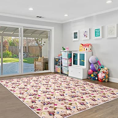 Baby Play Mat - 79" X 71",Premium Thicker Foam One-Piece Crawling Mat, Machine Washable, Extra Large Anti-Slip Activity Playmat for Babies, Toddlers & Infants - Image 7