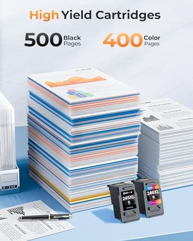 E-Z Ink 245XL Ink Cartridge Replacement for Canon 245XL 246XL Combo Pack PG-245XL CL-246XL for Canon Ink 245 and 246 with Pixma MX490 MG2522 MX492 TR4520 MG3022 MG2520 TS3122 Printer (Black, Color) - Image 3
