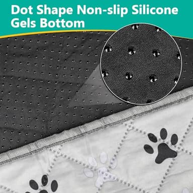 FURWEY 2 Pack Extra Large 72"X72" Washable Pee Pads for Dogs Super Absorbent Dog Training Pads Non-Slip Waterproof Pet Training Pads Mats Whelping Pads for Dogs Cats Puppy - Image 4