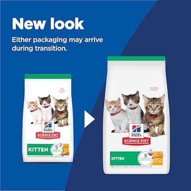 Hill's Science Diet Kitten, Kitten Premium Nutrition, Dry Cat Food, Chicken Recipe, 7 lb Bag - Image 2