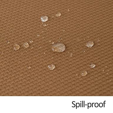 maxmill Fall Tablecloth Waterproof Spillproof Wrinkle Resistant Soft Textured Table Cloth for Harvest Thanksgiving Dinner and Party Indoor and Outdoor Use, Square 60 x 60 Inch, Amber Bronze - Image 5