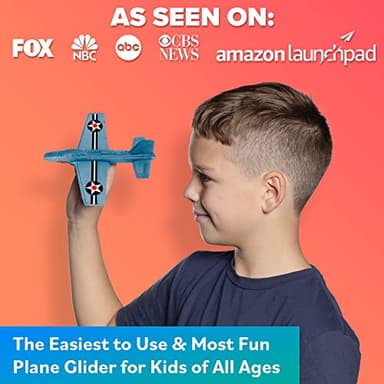 Foam Airplanes for Kids: Airplane Toy Glider Plane Styrofoam Airplanes - Best Stocking Stuffers for Boys for All Ages 4 5 6 7 8 + Year Old - Outside Toys Air Planes Outdoor Army Toys for Kids Presents - Image 2