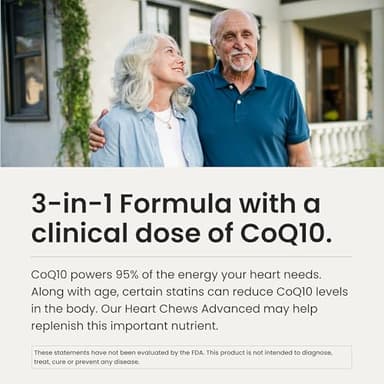 HumanN SuperBeets Heart Chews Advanced - 100mg of CoQ10 Plus Beetroot & Grape Seed Extract, 120 Count - Image 3