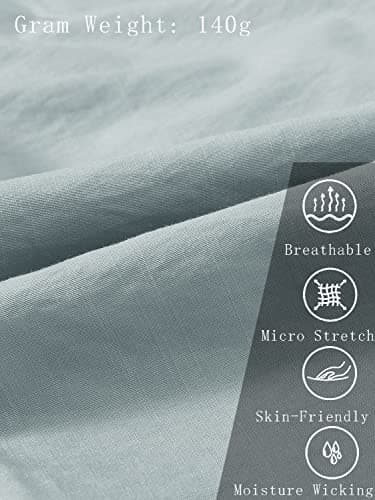 MoFiz Women Cargo Pants with Pockets Lightweight Outdoor Summer Travel Casual Hiking Pants Running Joggers Sweatpants Elastic Waist Light Grey L - Image 4