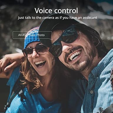 AKASO Brave 7 4K30FPS 20MP WiFi Action Camera with Touch Screen IPX8 33FT Waterproof Camera EIS 2.0 Zoom Support External Mic Voice Control with 2X 1350mAh Batteries Vlog Camera - Image 5