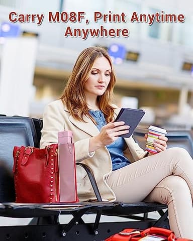 Phomemo Portable Printers Wireless for Travel, M08F Thermal Bluetooth Printer Support for 8.5"x11" US Letter, Small Inkless Printer Compatible with iOS, Android, Laptop for Car, Office, Home - Image 8