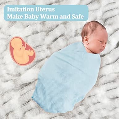 Viviland Jersey Swaddle Blanket, Ultra Soft Stretchy Receiving Blanket, Baby Boy Newborn Swaddle Wrap, 40 x 30 inches, 2 Pcs, Elephant - Image 2