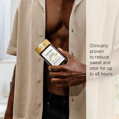 Cremo Italian Bergamot Antiperspirant & Deodorant for Men, 48-hour Sweat and Odor Protection, 2.65oz - Image 3