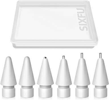 SIXFU Upgraded Tips for Apple Pencil, Mix Replacement Pencil Tips for Apple Pencil 2nd/ 1st Gen/USB-C/Pencil Pro Tips(6 PCS - Image 2