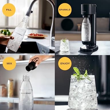 SodaStream Gaia Sparkling Water Maker, Black - Image 3