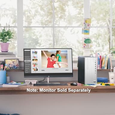 HP Pavilion Tower Desktop Computer, Intel 8-Core i7-10700F up to 4.8GHz, 32GB DDR4 RAM, 1TB PCIe SSD, GeForce GT 610 2GB, WiFi 6, Bluetooth, RJ-45, Type-C, KB & Mouse, White, Windows 11 Pro, Tichang - Image 8
